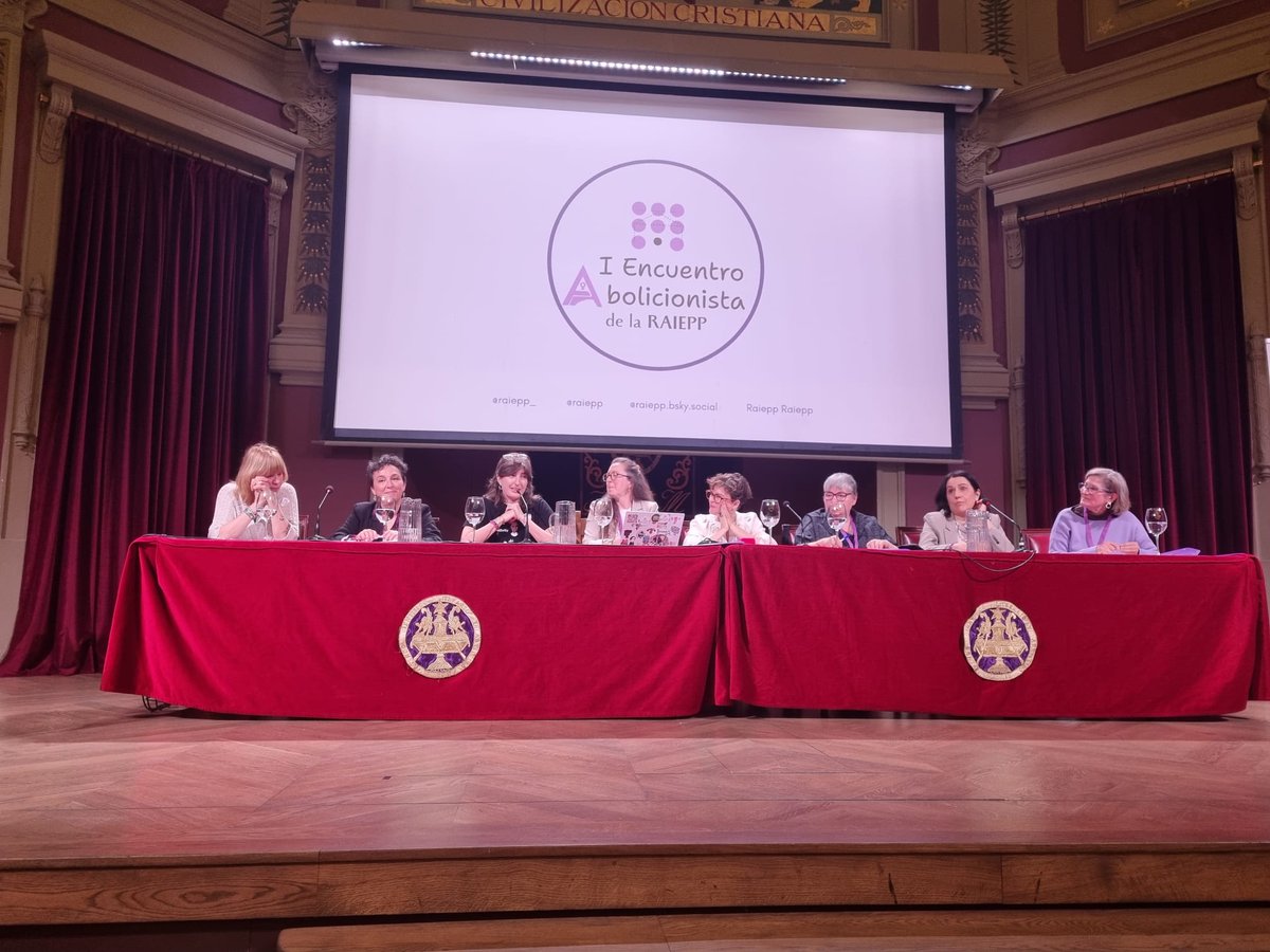 GipuzkoaFem's tweet photo. Este fin de semana hemos estado en el I Encuentro Abolicionista de @raiepp en el Ateneo de Madrid. Ha sido un honor haber tenido la oportunidad de participar con mujeres y asociaciones tan comprometidas con la causa feminista y en concreto con la #AboliciónDeLaProstitución https://t.co/R5et8GZNpn