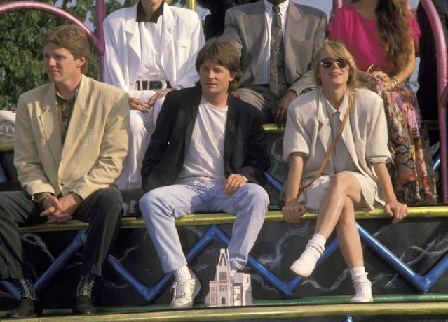 sw_1138's tweet image. ユニバーサルスタジオフロリダのグランドオープンに出席するマイケルとトム
#michaeljfox
#バックトゥザフューチャー