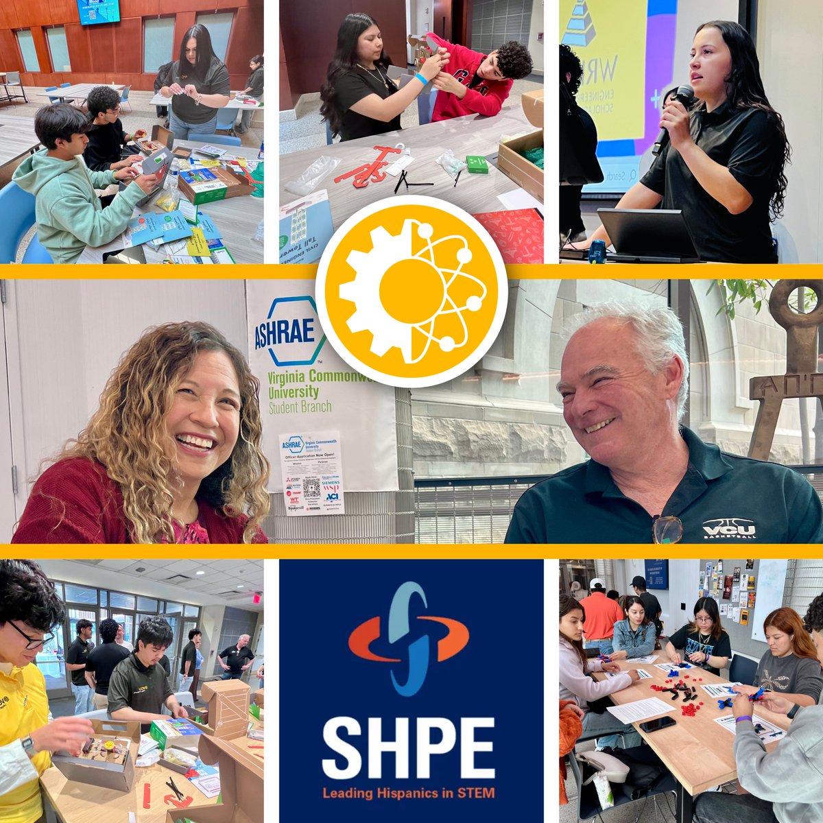 mnevcu's tweet image. SHPE, supported by MNE’s own Dr. Karla Mossi &amp;amp; Senator Tim Kaine, welcomed local high school students to VCU COE at the Dia De Ciencias event, where they received hands-on experience in core mechanical engineering concepts!

#vcuengineering #mechanicalengineering
