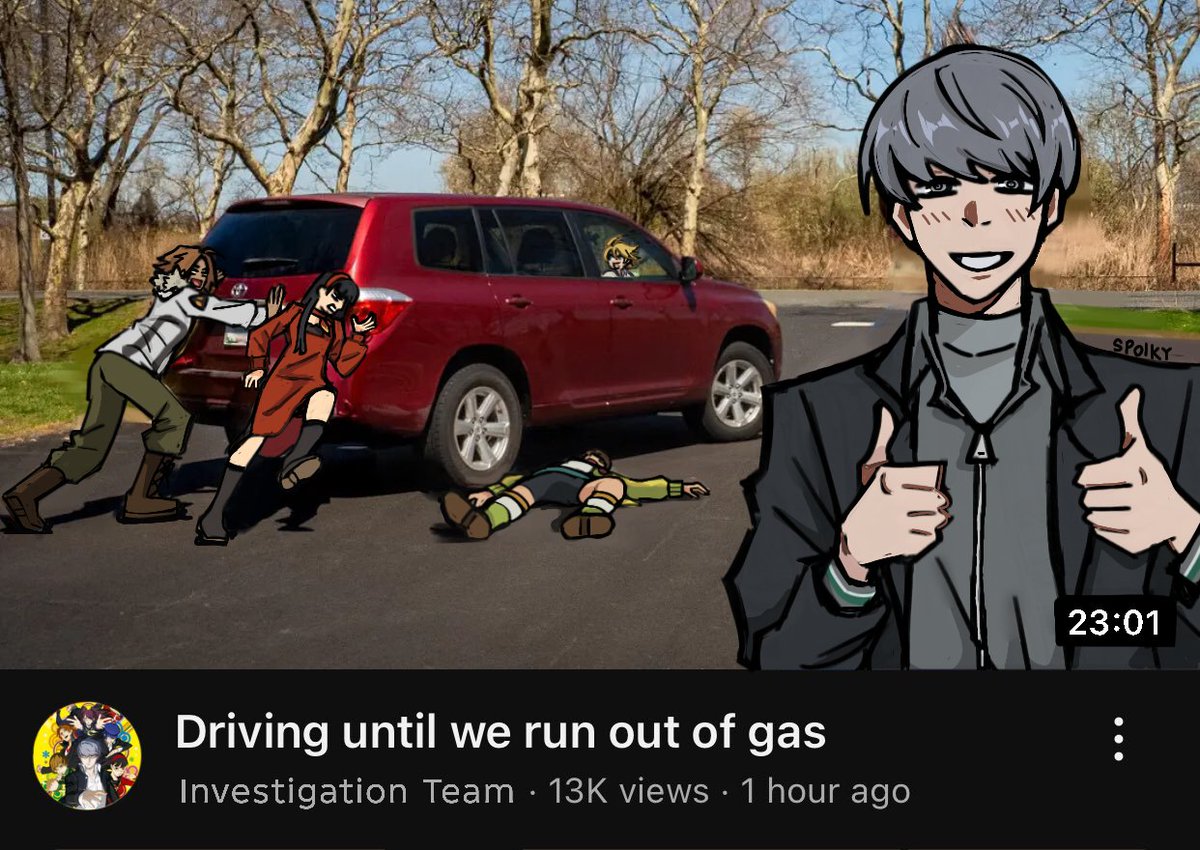 Type shit they're doing before Yu leaves Inaba #persona4