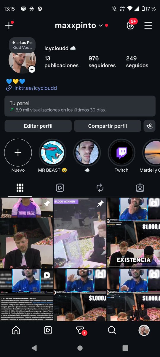 MaxxPinto's tweet photo. Hey @MrBeast I was selected as a winner during your April 5th YouTube livestream (my name “Icycloudd” appeared on screen and I was congratulated live). My name also appears on the official winner list. I’m still waiting to be contacted 🙏 Thanks! https://t.co/yVV70Y8jkg