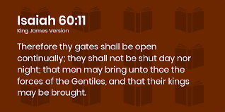 _exceller's tweet photo. This week, my gates shall be open, the gate of my business shall be open continually, men from far and near will bring to me wealth of the nation. Amen! https://t.co/ONCd5QBvet