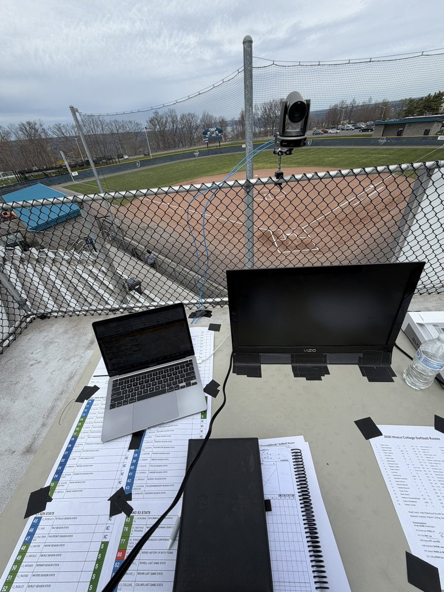 ColinMartinX's tweet photo. For the first time in ICTV history, we bring you @Ithaca_Softball on Bombers Live! Come check it out —

🎙️: Colin Martin &amp; @BShaull00 
🎤: CeCe Gabriel
⏰: 1PM
🥎: Ithaca vs @SkidmoreSBALL https://t.co/7SSOEzbY1y
