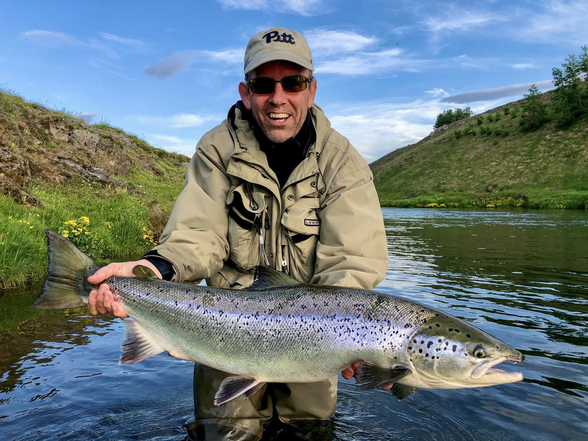 ElevenAngling's tweet photo. In Iceland, the Atlantic salmon are as impressive in their beauty as they are in size.

#flyfishing https://t.co/GwcdqojxeR