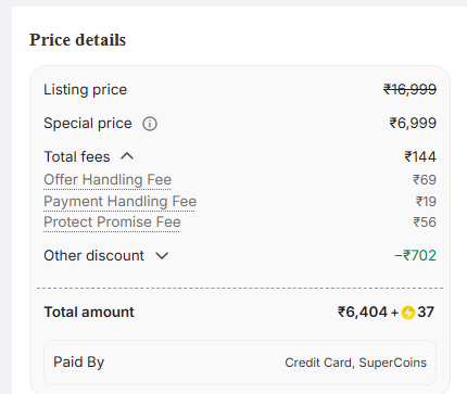 _santoshkumar10's tweet photo. @flipkartsupport @Flipkart @nsitharamanoffc @consumercourtin 
When we are cancelling an item which is not even pcked why the full refund is not given even though the order is placed just new hours.
Here are the refund details: 
💸 Amount : 6335.0
amount deducted 6404
69 RS🔍🔍🔍 https://t.co/4JQ9fYwZ8b