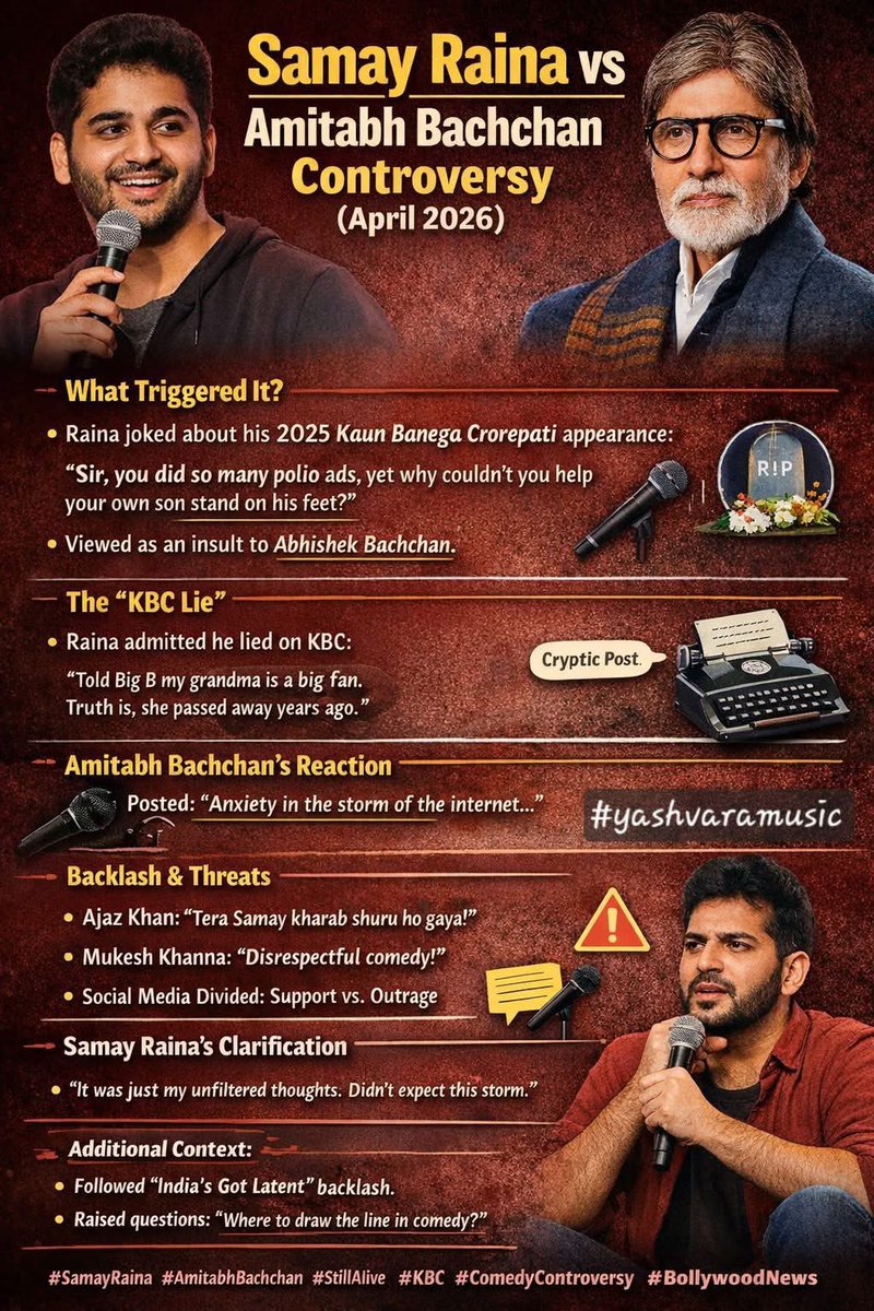 what's your point of view on this #controversy ?

#samayraina #amitabhbachann #trending