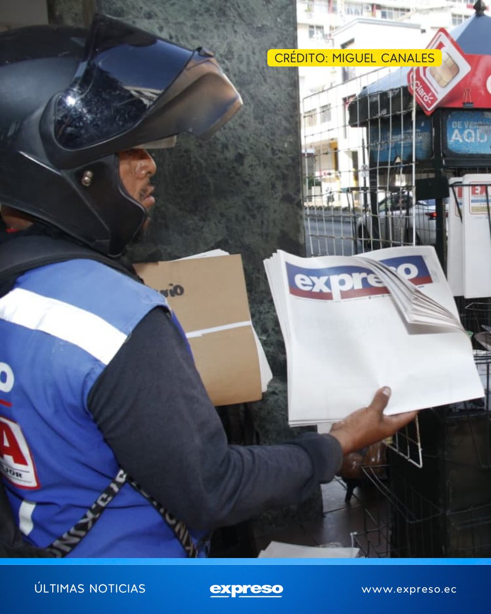La verdad no se apaga 🗞️💻✍️

Así luce la portada de este domingo 12 de abril de Diario EXPRESO en los puntos de venta de Guayaquil. Una portada que también refleja las reacciones de distribuidores y lectores, en medio de un contexto donde la crítica incomoda. Porque así