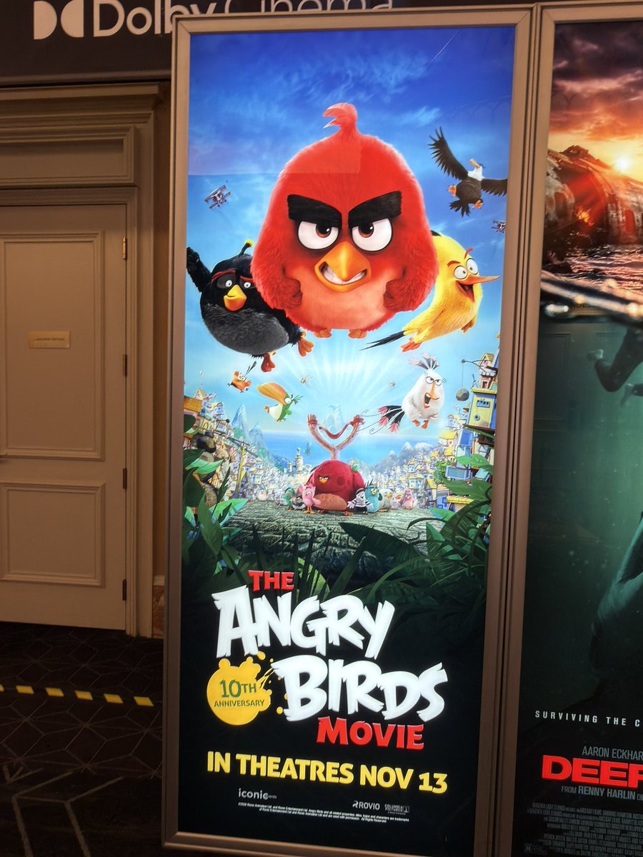 CinemaCon #AngryBirdsMovie rerelease poster! In theaters #November13 

Photo: <a href="/mulderville/">Mulderville</a>