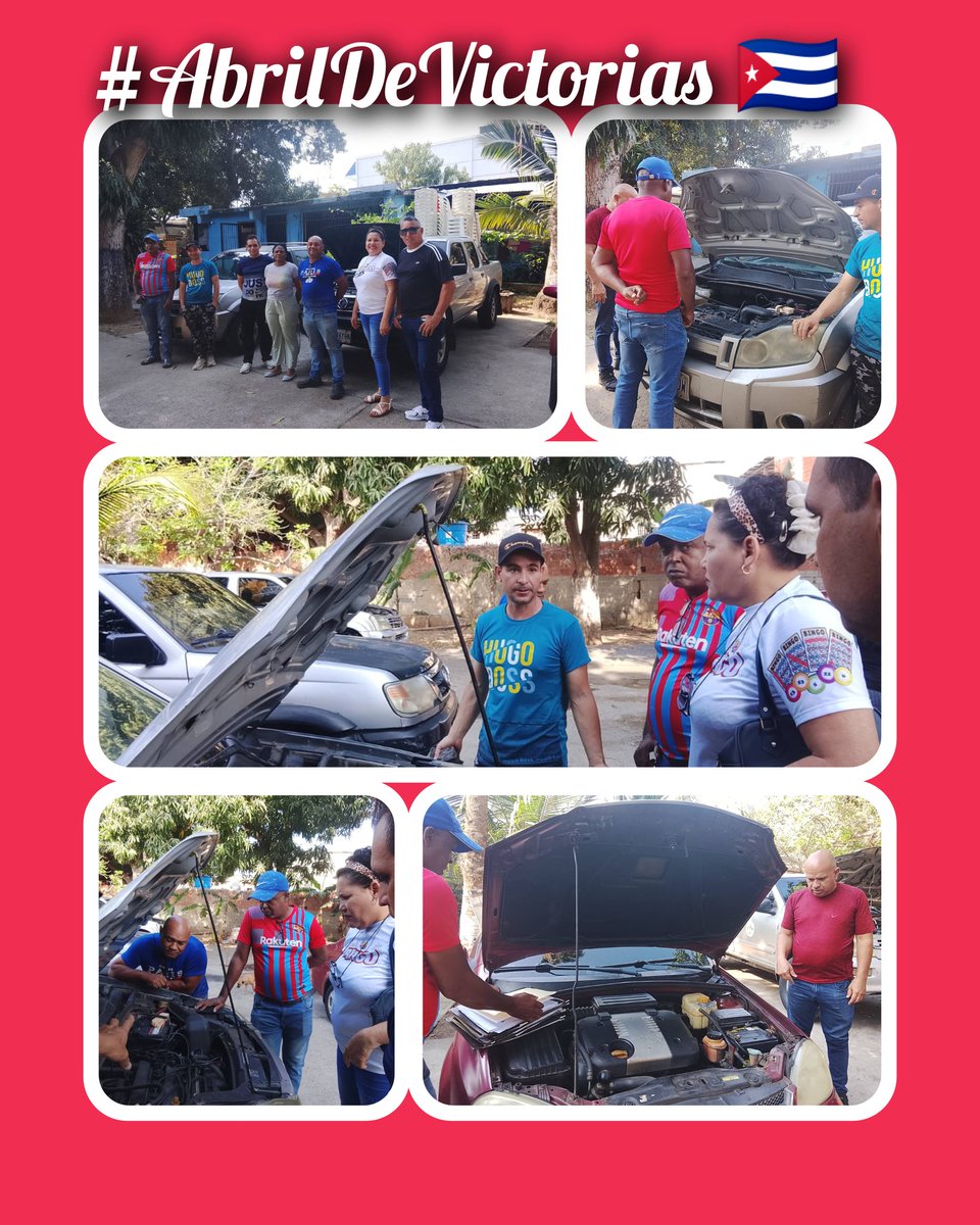 Brigada Médica Cubana en Venezuela Estado La Guaira.
Día de la técnica en la brigada. Garantizar la logística del transporte también contribuye a brindar un servicio de calidad al pueblo venezolano.
#AbrilDeVictorias
#BarrioAdentro23Años <a href="/cubacooperaven/">Brigada Médica Cubana en Venezuela</a> <a href="/MINSAPCuba/">Ministerio de Salud Pública de Cuba</a>