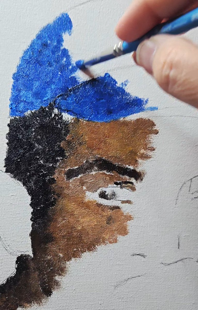 Ang_USL's tweet image. As Jackie Robinson Day approaches....
⚾️ 🎨 #baseball #art #inprogress
