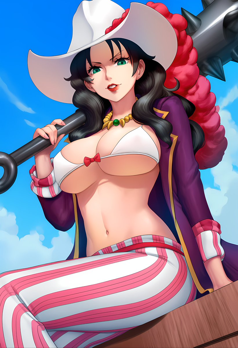 FiddlingFox77's tweet image. One Piece Gals part 9, Alvida.
#OnePiece #AlvidaOnePiece #bikini #pirate