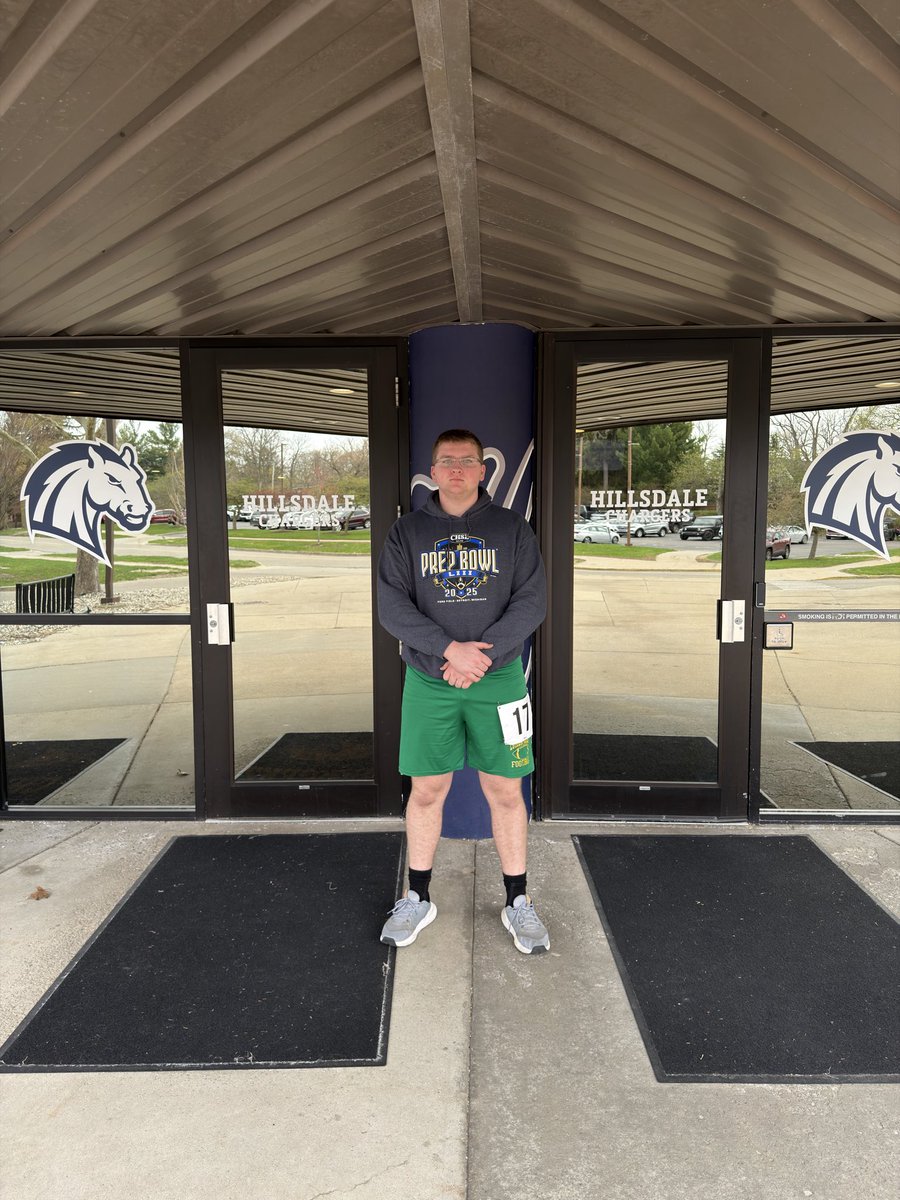 colinfuller27's tweet photo. Great day at Hillsdale.

Strong work in one on ones, quality coaching, and a great experience on campus. Grateful for the opportunity to compete and learn.

32 ACT (36 Math)
Colin Fuller
6’2” 277 | OL | Class of 2027

@Hillsdale_FB @CoachAffholter @coachbradotter @coachgrant74
@Bryan_Ault @AllenTrieu @TheD_Zone @BSN_HQ @scouttygraham @michfbfrenzy

#StudentAthlete #OL #IOL #ClassOf2027 #Recruiting #TrenchWork