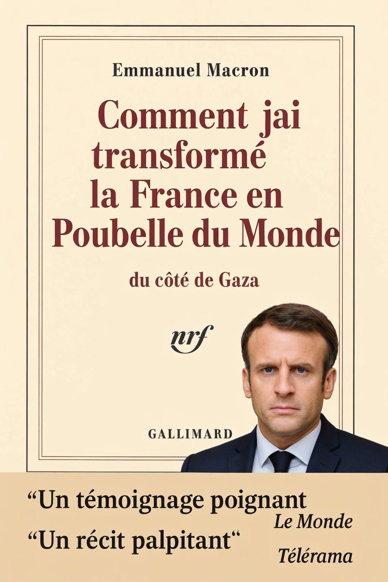 Le livre de notre grand lider maximo vient de sortir. Disponible à la Fnac et dans les meilleures librairies #EmmanuelMacron