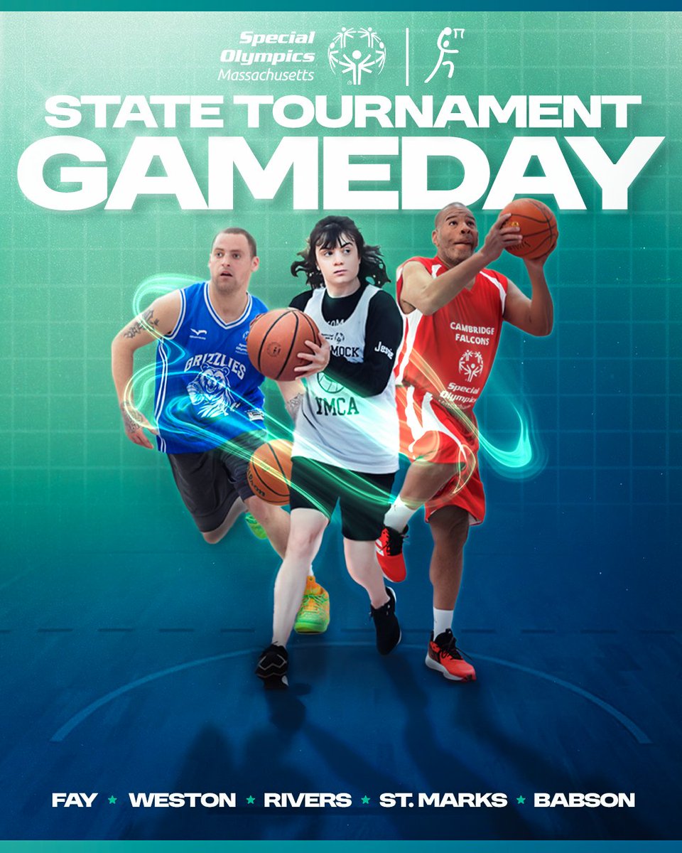 SpOlympicsMA's tweet image. IT’S GAME DAY! 😤🏀

The State Basketball Tournament is here! Find your court, lock in, and leave it all out there! 🔓

Good luck to all our athletes! 

#SpecialOlympicsMA #ChooseToInclude