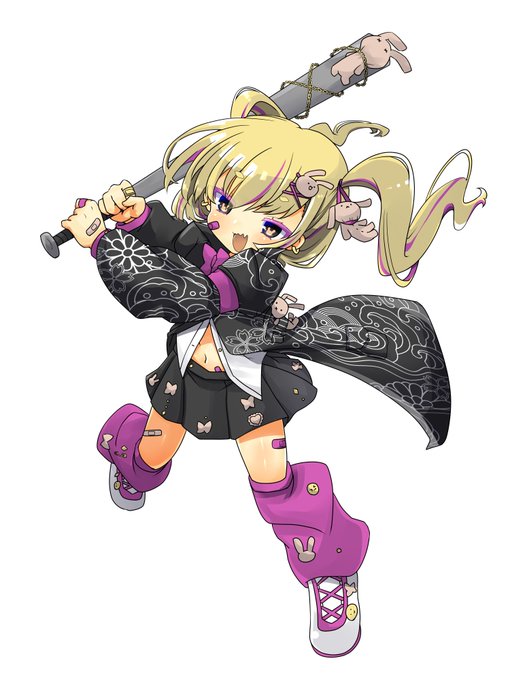 都市伝説課HO2ちゃんの別立ち絵です 