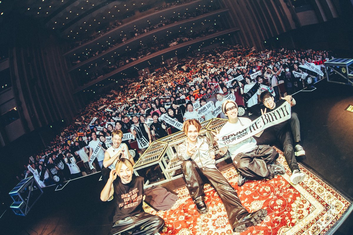 SPYAIRSTAFF's tweet photo. /／
TOUR "𝐑𝐄-𝐁𝐈𝐑𝐓𝐇"
DAY ❹
\＼

2026.4.12 Nagoya
Niterra HALL
Thank you🔥🔥🔥🔥

📷@shoot_zen_jpg
#SPYAIR #REBIRTH https://t.co/2vABL16skL