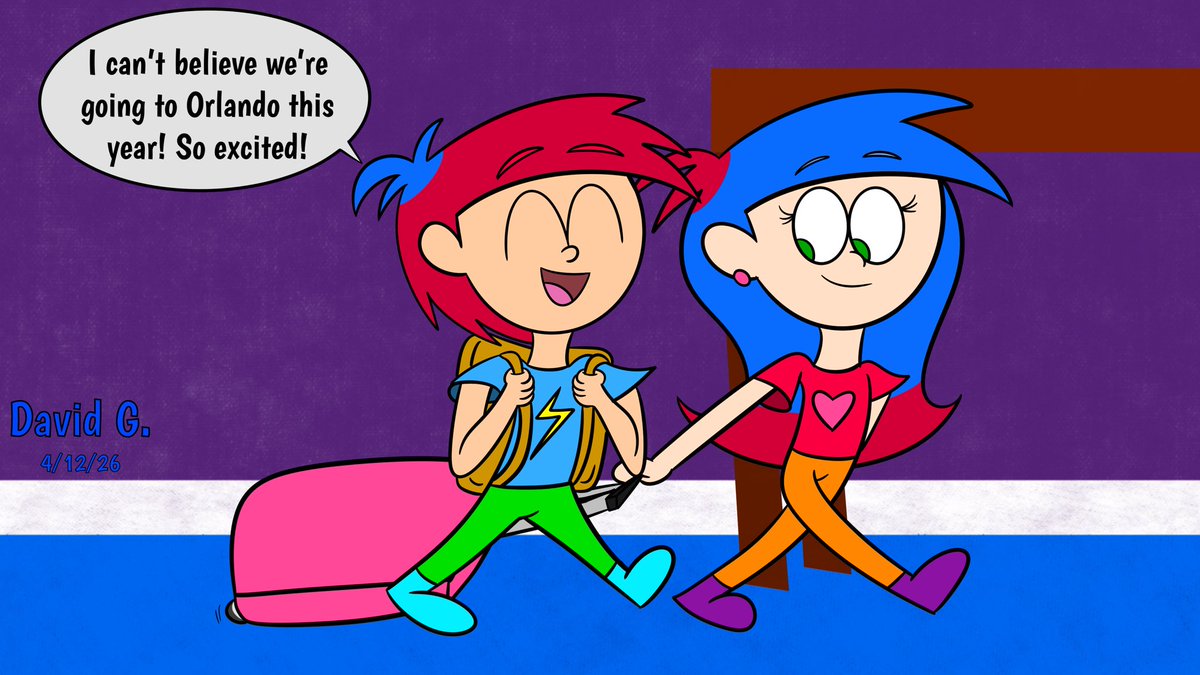 SparkCartoons's tweet photo. Preparing for Vacation
The Sparks twins are grabbing their things for a vacation: a trip to Orlando, Florida! Rides, games, and sunshine for two weeks! And the best part? Their friends are tagging along!
#SimonAndPals #OrlandoTrip #VacationTime #PackingUp #BlueLightningDoodles https://t.co/4JCFw241cn