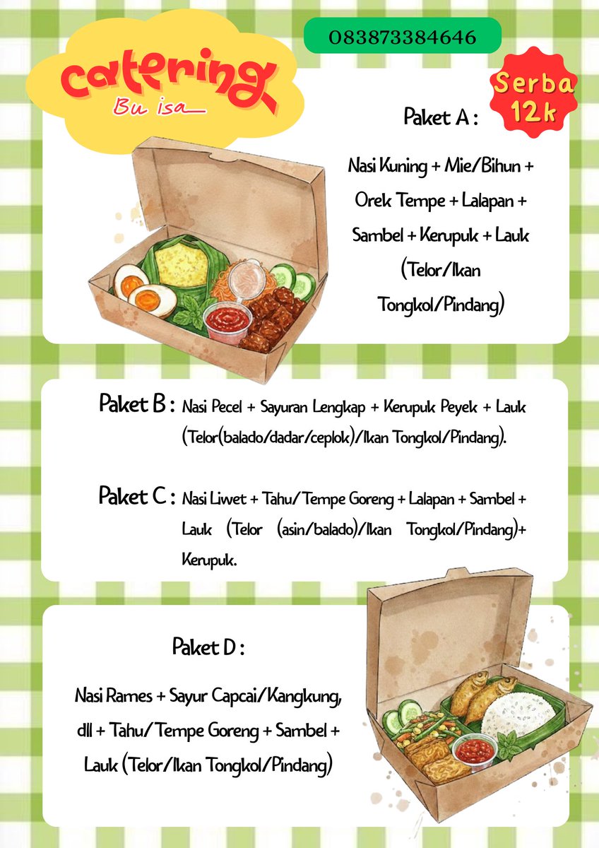 Asa catering cibubur cek pinned🍛🐈 tweet media
