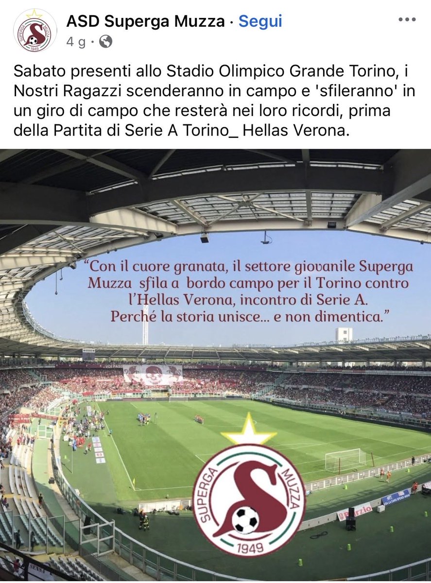 <a href="/liveforevfraaa/">Francesco🎸🧣🐂</a> Ciao Francesco, sono bimbi dell’ASD Superga Muzza con la loro bandiera.