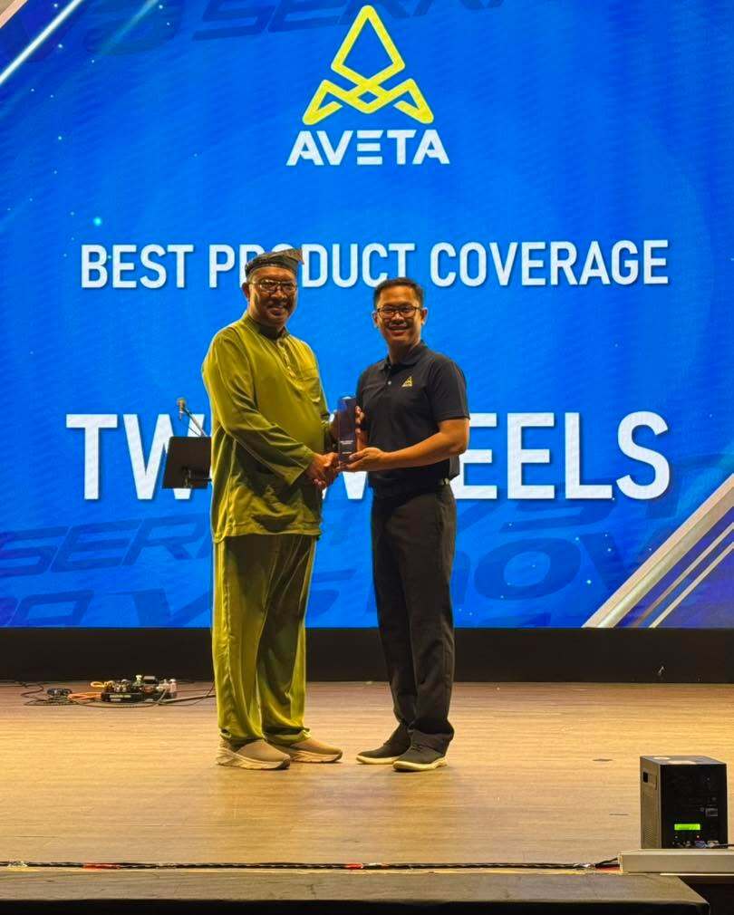 Alhamdulillah, keringat dan usaha Two Wheels Media sekali lagi dihargai dengan anugerah ‘Best Product Coverage’ oleh Aveta Motor Malaysia. Semestinya anugerah ini akan menjadi pemangkin untuk kami memberikan lebih infomasi produk, terutama dalam bidang p… instagr.am/p/DXB-YBgktOI/
