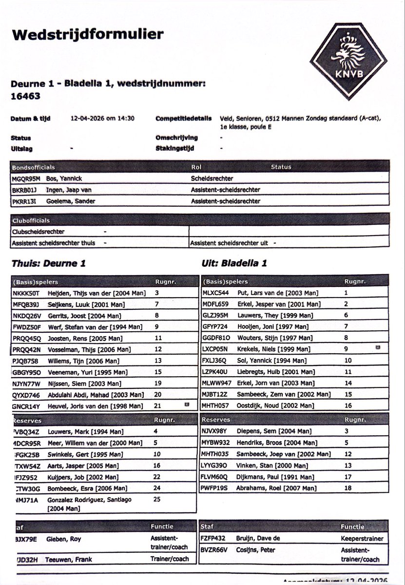 SV Deurne tweet media