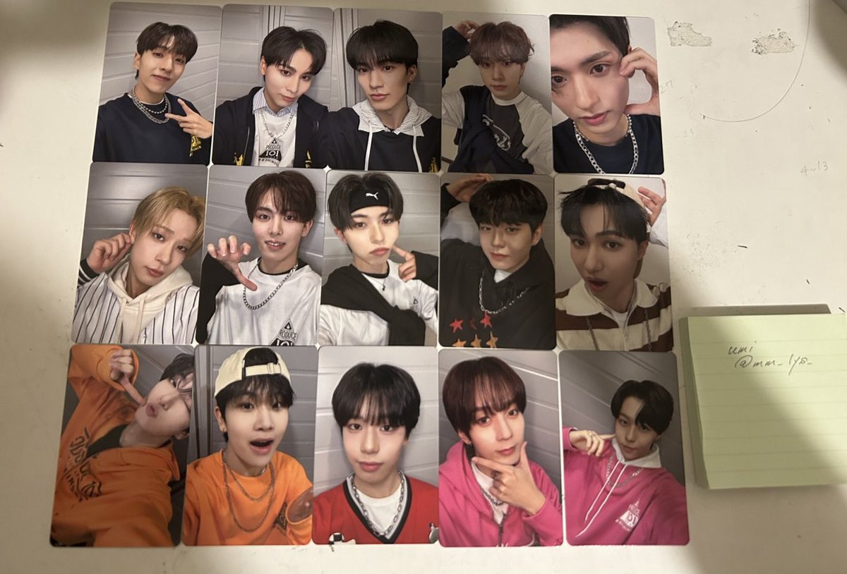 mm_lys_'s tweet photo. 【交換】

PRODUCE 101 JAPAN 
新世界 SHINSEKAI
タワレコ 公式グッズ 交換

【譲】
画像1.2枚目

【求】
照井康祐

郵送での交換 ✉️📮
お気軽にお声掛けください🙇 ⸝꙳

#新世界交換 #日プ https://t.co/NYy4xaVJhU