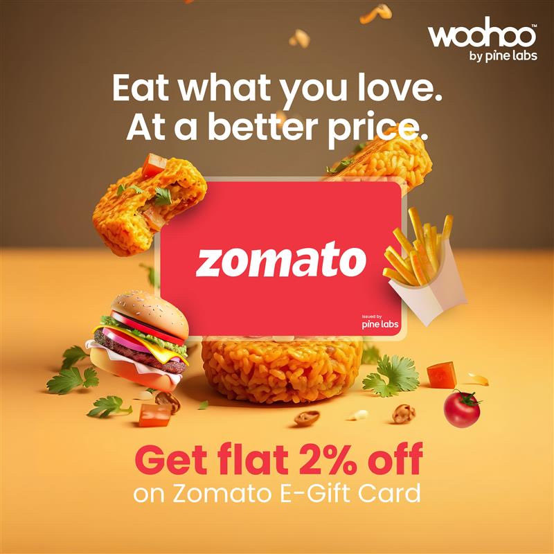 woohoogifting's tweet image. Flat 2% off on Zomato E-Gift Cards because good food should come at a great price. 

🔗 shorturl.at/fNmGG

#Zomato #ZomatoGiftCard #Woohoo #FoodLover #Foodie #GiftCard #SaveMore #DiscountAlert #FoodDelivery #TreatYourself #OfferAlert #SmartShopping