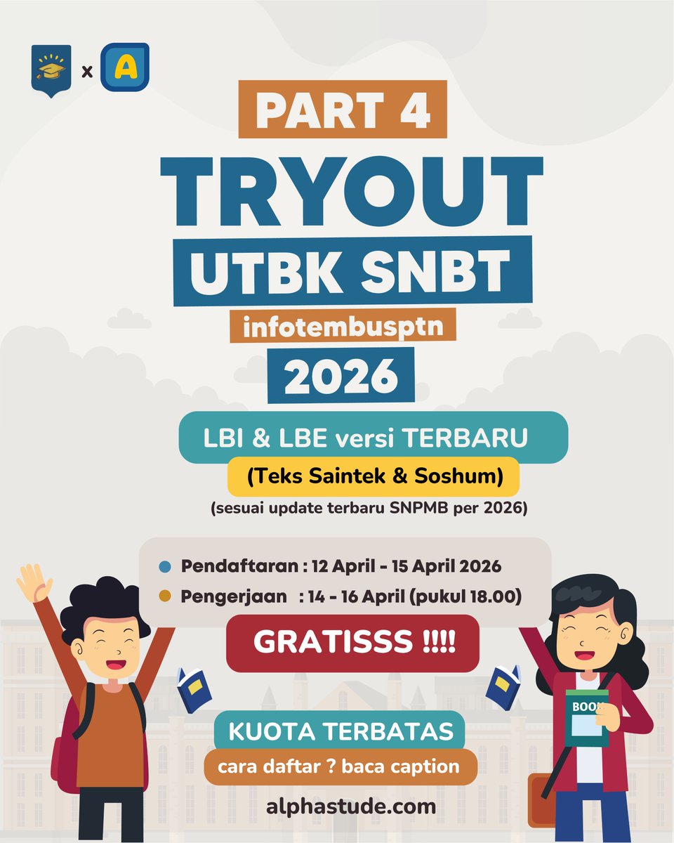 INFO UPDATE SNBP UTBK SNBT 2026 tweet media