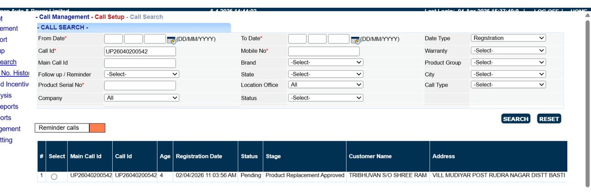 ErSiddharth990's tweet photo. @EastmanInfinity I want to inform you that approval date 02.04.26 But battery not find till now. Distributior and your sales Executive Om prakash phone not pickup .
So take necessary action immediately.
Mob 8299257894 https://t.co/MteuYjkYBJ