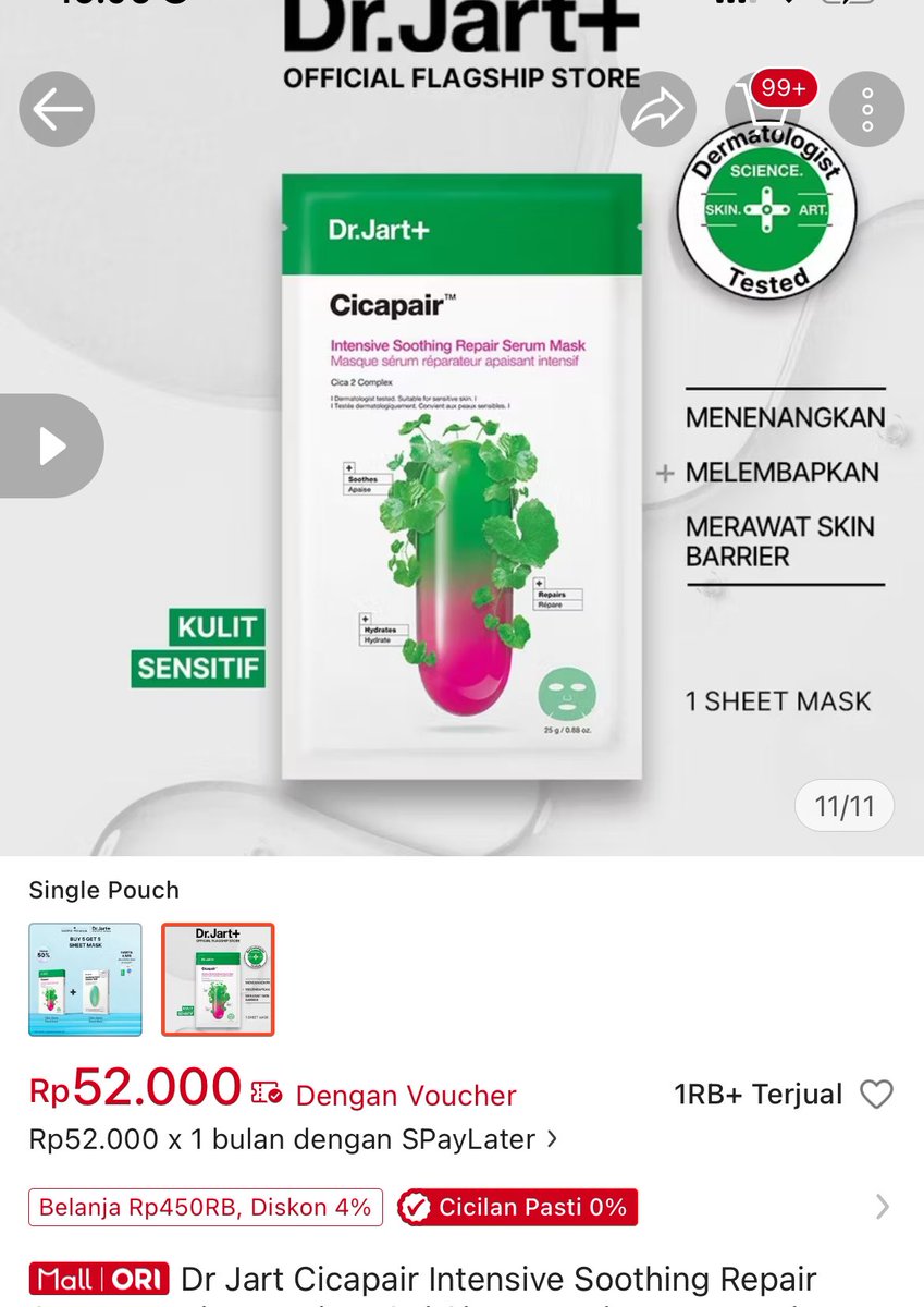 nrchieves's tweet photo. WTS New Original Dr Jart Brightening Solution Mask

Only 18k

Original Jastip Korea✅

Brightening (Ada 2 stock)

https://t.co/f0Qf4LnXad 

Clearing (Sisa 1)

https://t.co/VVtPib1w7Z

Expired: 2027-02

Skincare https://t.co/R90TN84asb