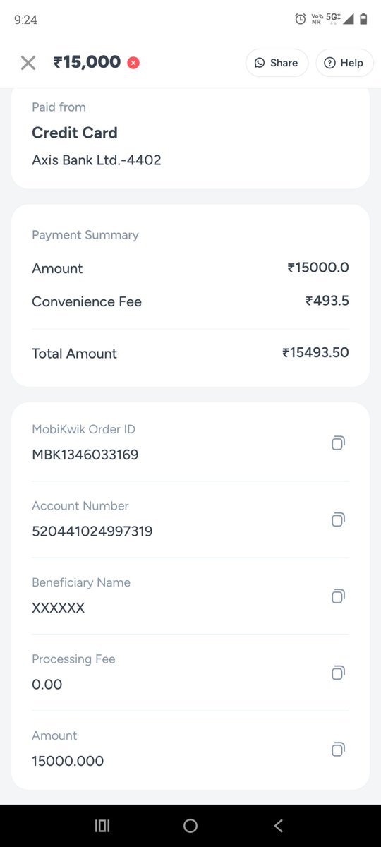 KapilMu05278331's tweet photo. @MobiKwikSWAT I had deposited the education fees on 26th February but till now the merchant has not received it nor has Rs 15000 been returned to our account. https://t.co/vmxzlhO9Kg
