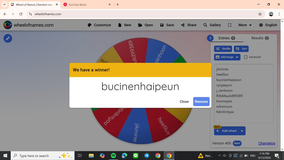 sunghoonwhite's tweet photo. PENGUMUMAN WINNER MINI GIVEAWAY🥳

Congrats to:
@bucinenhaipeun (pc sunoo)
@RifaMaulid99389 (pc sunghoon)

silakan claim rewards kalian di DM 1x24 jam ya, lewat dari itu aku spin lagi. terima kasih banyak yang udah ikutan mini giveaway aku guysss! 😍 https://t.co/xC6JbqqA3f