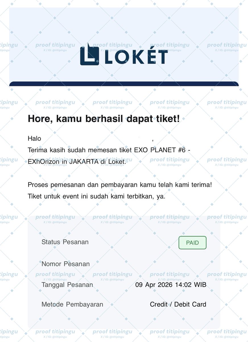 titipingu's tweet image. want to sell wts exo planet ep6 exhorizon in jakarta

1 tix cat 3 - mastercard presale
💰 3,560,000
* original price + fee jastip

🖇️ form : 
forms.gle/Ht1qaiFpPHoahw…
❕ please read the tnc beforehand