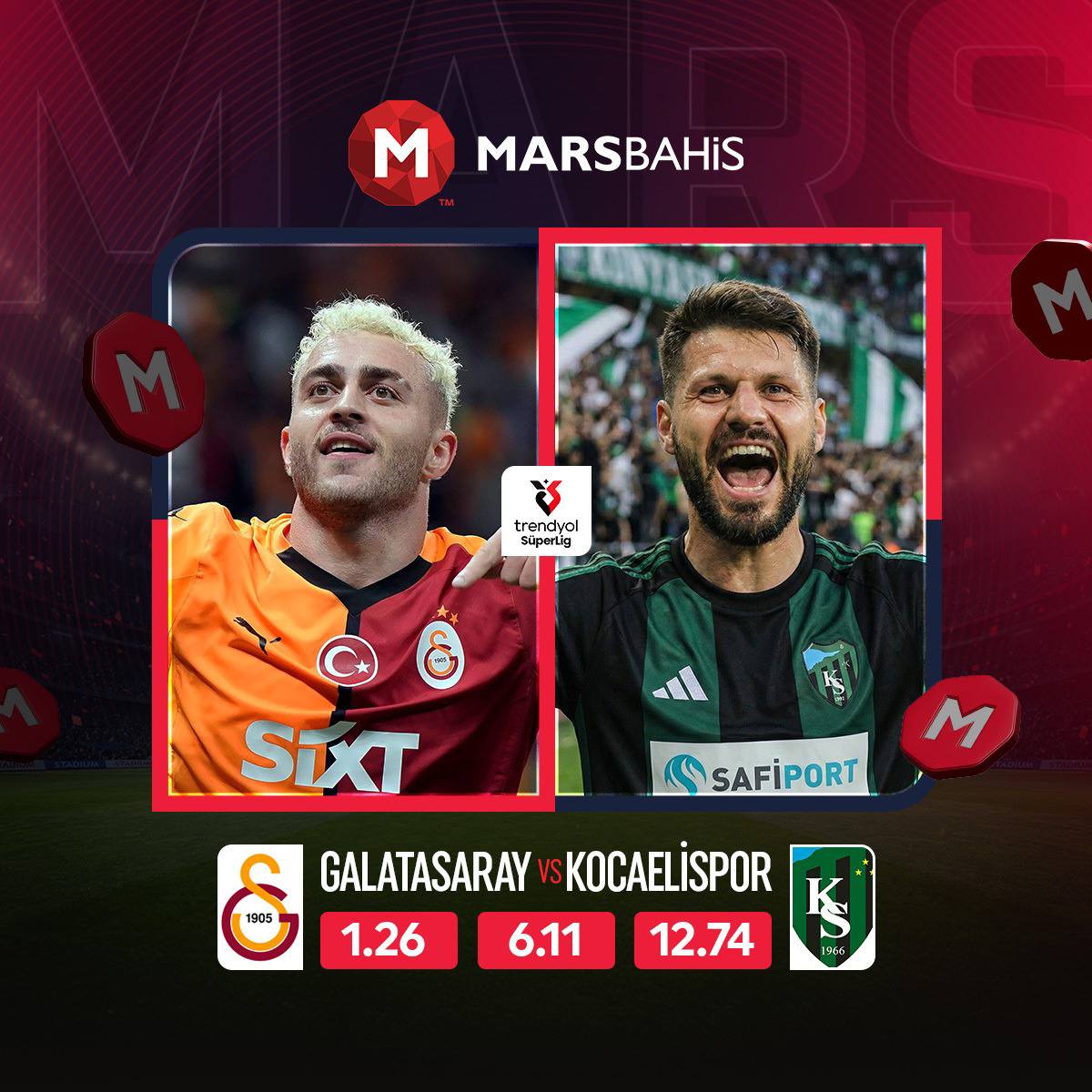 marslasana's tweet image. Galatasaray - Kocaelispor  En Yüksek Oranlar Marsbahis’te !  Kuponunu Marsbahis’te Yap Sende Kazan!  📷Marsbahis Demek Banka Demek !  
Giriş : bit.ly/4d4ahaD

#marsbahis #marsbahisgiris #marsbahistelegram