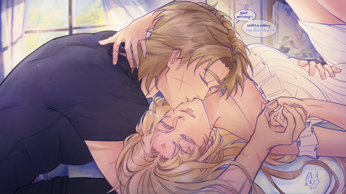 justdetania's tweet image. the knight and his dearest angel🤍 
#varcole #GenshinImpact