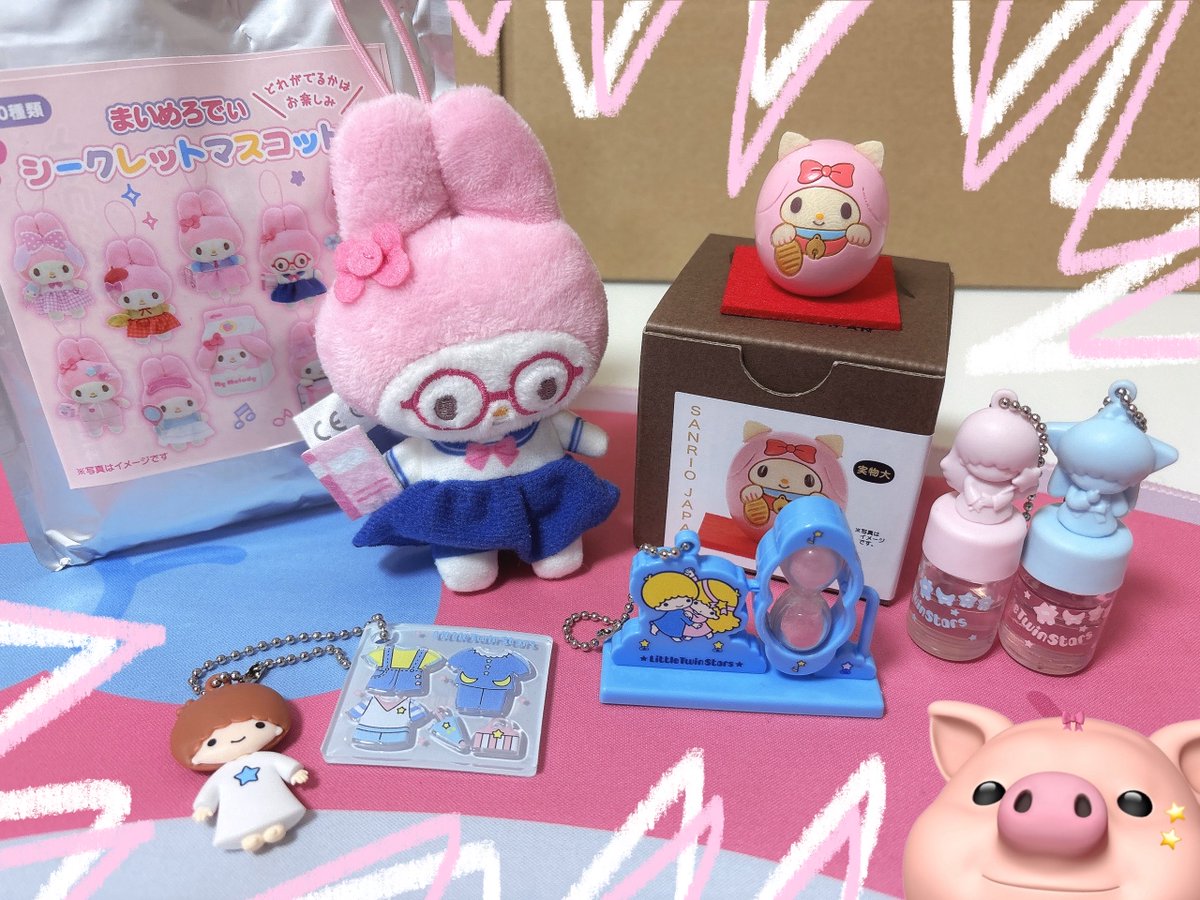 帰宅丸🏠🧔🏻‍♀️ｽﾞﾝｽﾞﾝ…

シークレットマスコット( ⑉´㊙️ㅂ㊙️`⑉)
メガネのマイメロちゃんが出たよ🫶🏻
あんま見ない姿やし、これはこれで当たりなのかも〜(」゜ロ゜)🐷ﾌﾑﾌﾑ
#サンリオ #マイメロ