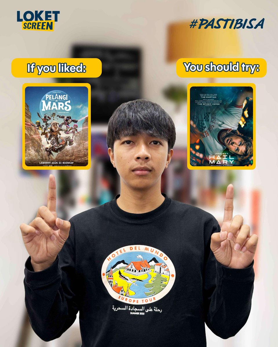 loketscreen's tweet image. Mirip-miriplahh ~

Lagi banyak film yang seru lho! Ada @projecthailmary , The King’s Warden, Turbulence, sampai Ghost in the Cell yang tayang minggu depan! Beli tiketnya di website LOKET Screen atau aplikasi LOKET Screen ya karena #PASTIBISA dapetin banyak promo yang mantap 🔥