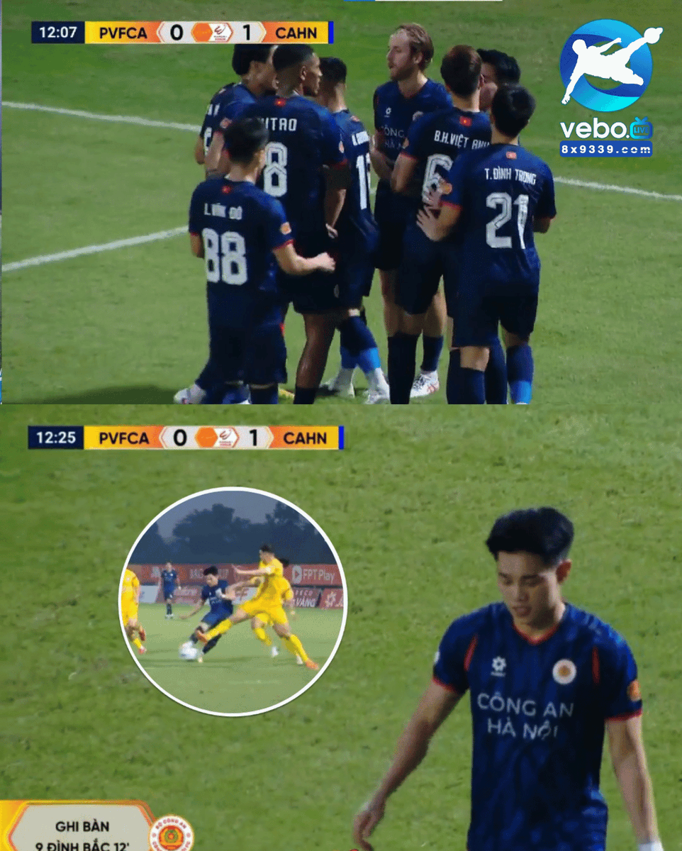 ANHEMVEBOZ's tweet image. Đình Bắc mở tỉ số cho Công An Hà Nội😊 Tuyệt vờiiiii #DinhBac #CAHN