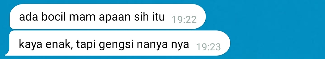 kenapa gengsi ya? kan seumuran sama dia