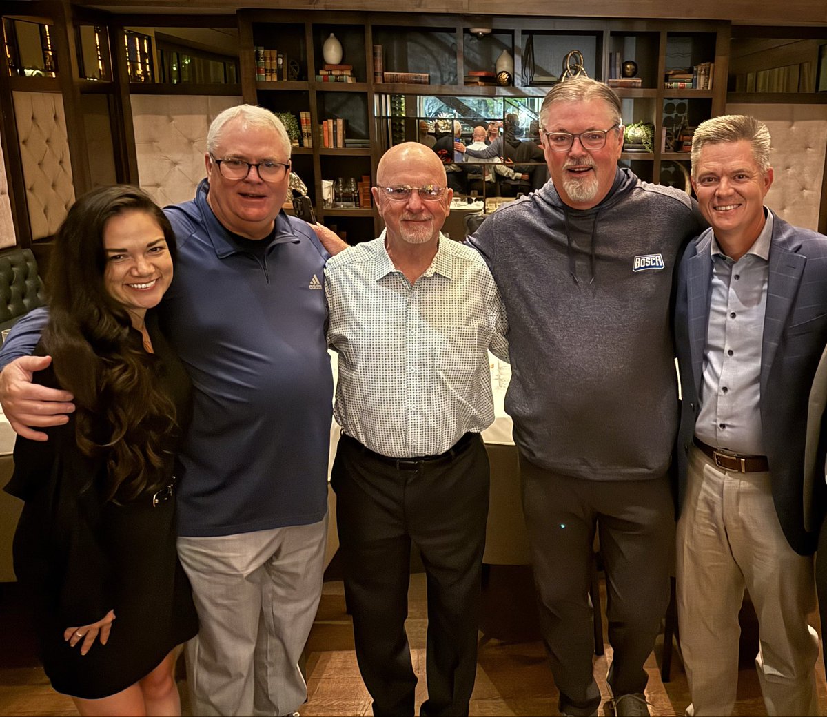 Brittney_Kellar's tweet photo. Always my favorite night at convention! So fortunate to have had these 4 as friends and mentors the  last 12 years and now all of them are NAIA Hall of Famers! Proud of you guys and so thankful for all you’ve done for me personally and professionally! https://t.co/WZosGU8rnM