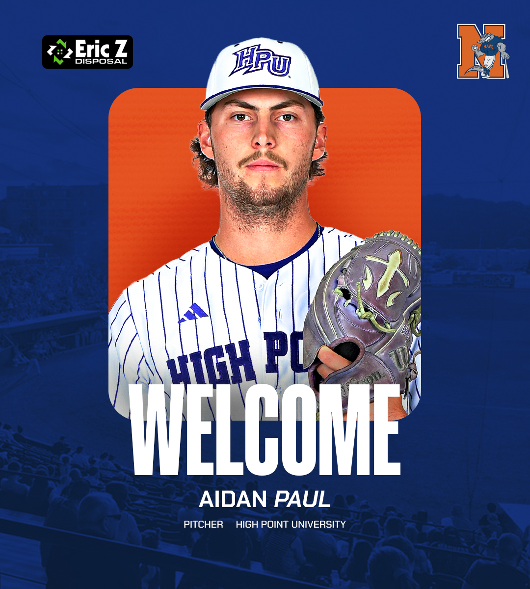 NSNavigators's tweet image. 🤝 𝐌𝐄𝐄𝐓 𝐓𝐇𝐄 𝟐𝟎𝟐𝟔 𝐍𝐀𝐕𝐒 ⚾️

@aidanpaul21 takes the mound for us this summer!

⚾️ RHP
📍 High Point University
🏠 Medina, N.Y.

🗒️ '𝟮𝟲: 3-1 record; 31 K's in 36.1 IP
🗒️ '𝟮𝟱: NJCAA All-Region at SUNY Niagara

#NavsNation | #NECBL