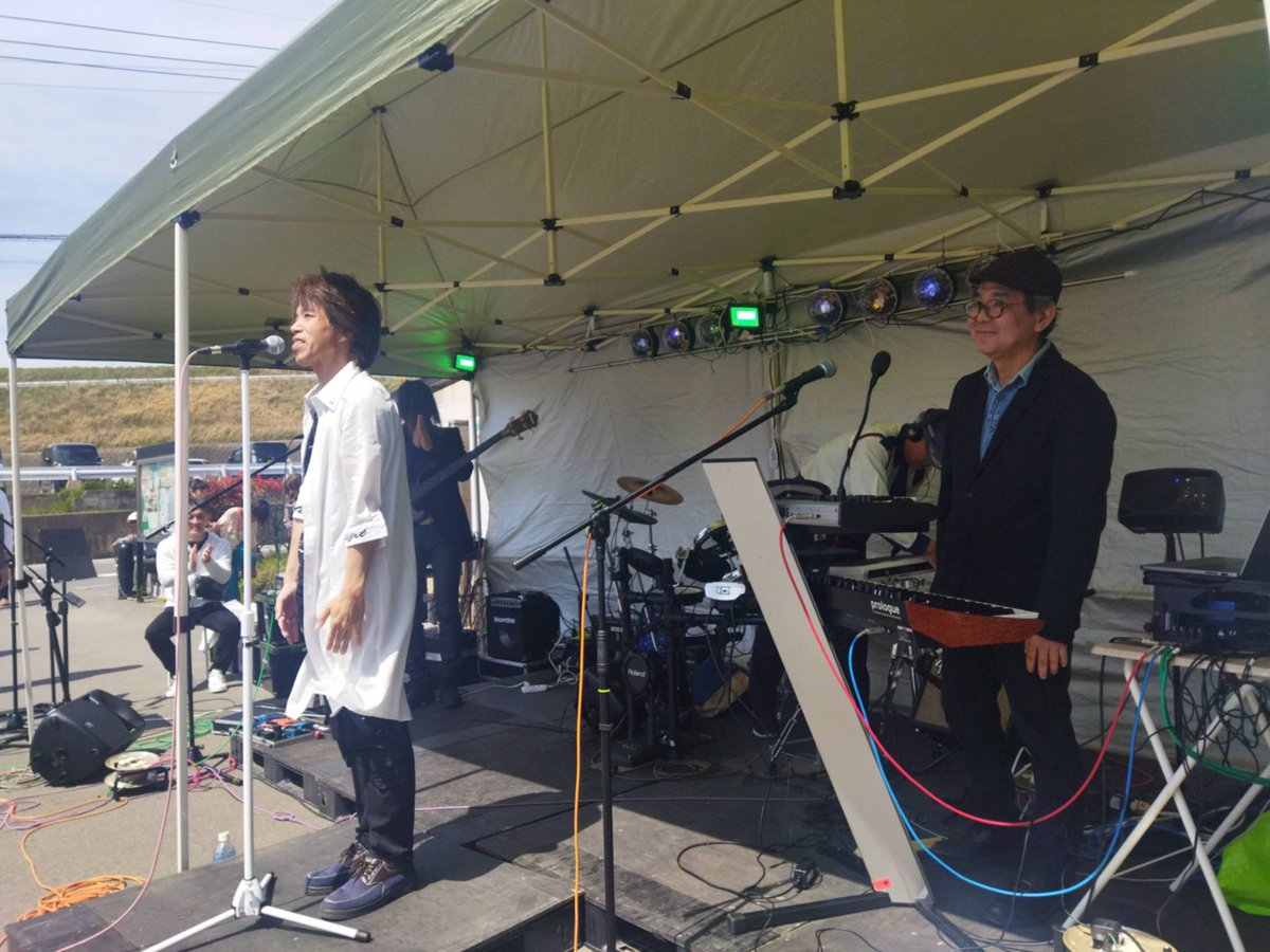asaichoumin's tweet photo. 2026年4月11日なまずの郷野外音楽祭
でした。Duran Duranのコピーばthe ordinaly worldで出演させていただきました。 https://t.co/apt8XWwcuh