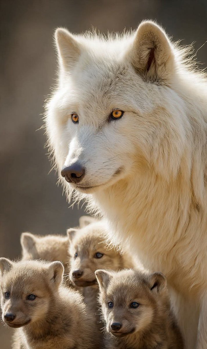 wolf_loverstown's tweet image. A mother's gaze is the safest place for a pack to grow. Strength and tenderness in one frame."
​#WolfPack #MotherNature #WildlifePhotography #AlphaSpirit #FamilyFirst