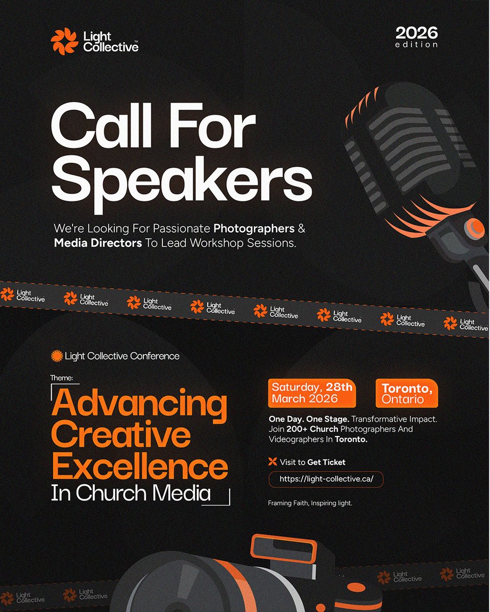 PixatudeGraphix's tweet image. Poster Designs for Light Collective Conference Toronto, Ontario 🇨🇦

Theme: Advancing Creative Excellence In Church Media.

Enjoy 🍾
#posterdesign #visualartist #graphicsdesign #conference