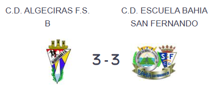 No ha sido un domingo perfecto. A la Escuela Bahía femenino le empataron en el descuento