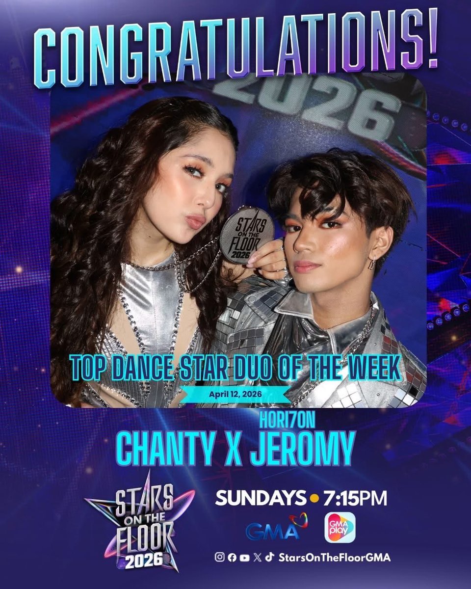 Grabe ka Bebe Jiro galing galing!!!! So proud of you!!! Out of your comfort zone pero slay na slay!!! Congratulations Chanty and Jeromy!!!

JEROMYONCE DIVA SLAY

#JerChaFemmeSOTF
#SOTFDanceIcons #JEROMY #HORI7ON_JEROMY