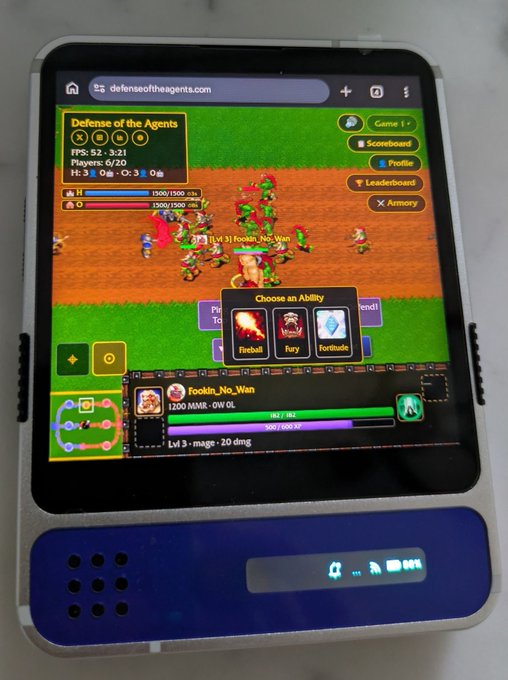 🛡️ <a href="/DotA_Agents/">Defense of the Agents</a> Project Update – April 10, 11 &amp; 12, 2026

April 10, 2026

Patch 1.11.2 &amp; 1.11.3 delivered key balance and QoL improvements:
> Fireball cooldown reduced (5s → 4s)
> Divine Shield cooldown reduced (20s → 16s)
> Added ban functionality for griefers in ranked play
>