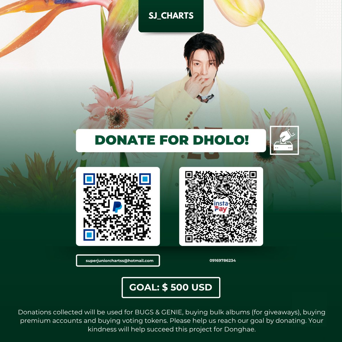 sj_charts's tweet photo. [💳] DONGHAE SOLO — “ALIVE” DONATION DRIVE

Our fundraising is now open, any amount or every bit of support counts. 

DONATE HERE:
☕ https://t.co/6yuPijuz06
Gcash: 09169786234 (for album &amp; voting support)

FILL OUT:
- https://t.co/fUfKzgSK8C

#DONGHAE_ALIVE @SJ_DnE_official https://t.co/amo0w2E9Cy
