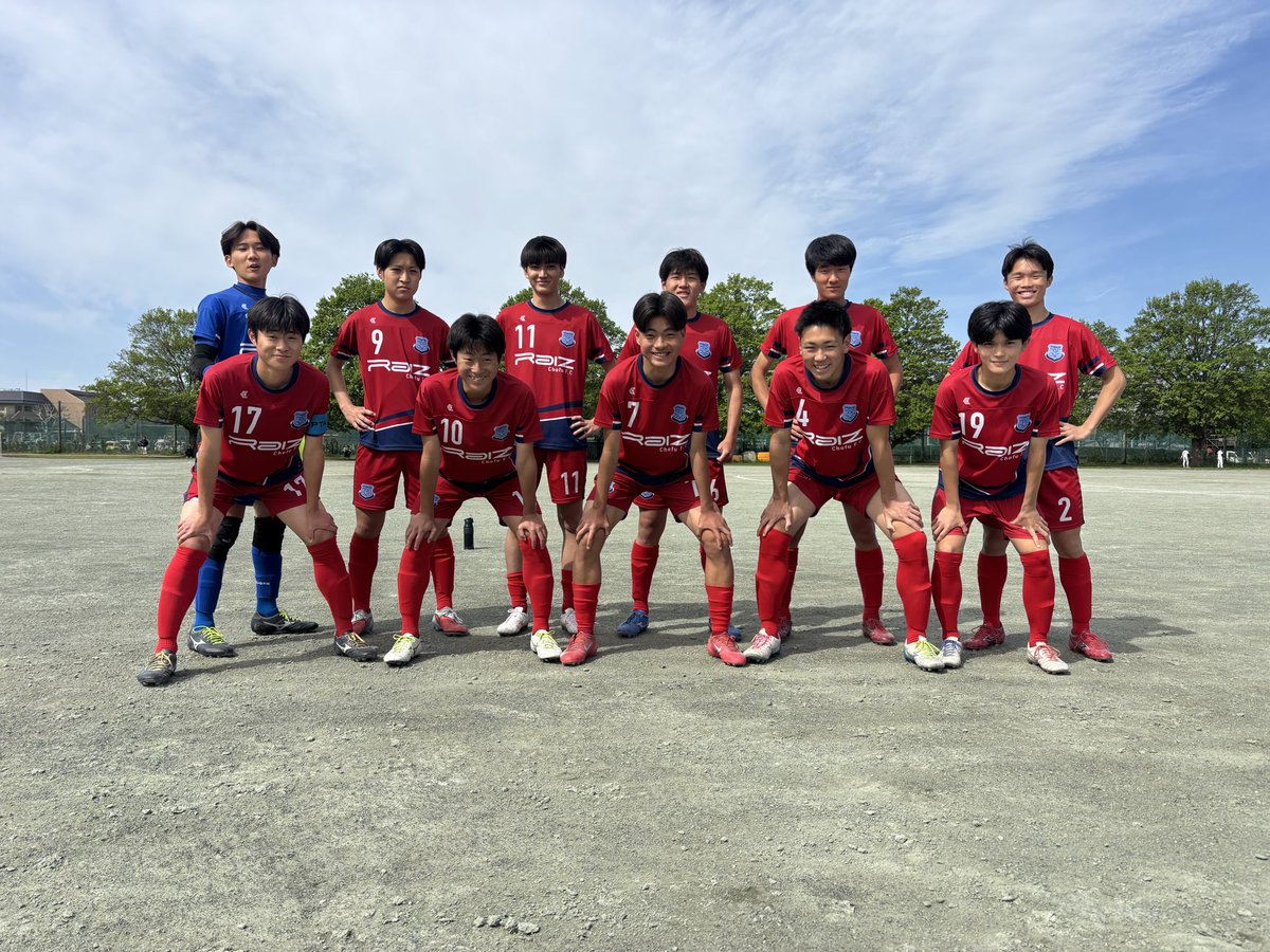 RaizChofu's tweet photo. 【U18】
4月12日（土）
7地区1部リーグ第2節
vs 星槎国際八王子
前半0-0
後半2-1
合計2-1
勝ち点3

得点者　
カナト
イブキ https://t.co/rr1hYRT4Tv