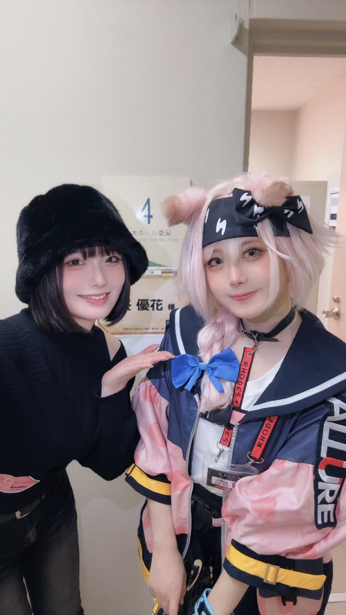 shino_act22's tweet photo. 本日 #アークナイツ 朗読劇《#闇散らす火花 the Reader's Theater》にて
柊優花ちゃんのメイクとスタイリングを担当させて頂きました🐾
かっこかわいい相方を1日中傍で見られて楽しかった🙌

演者様、スタッフ様、素敵なステージお疲れ様でした💐✨️ https://t.co/bXJAuh2b4C